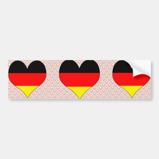 I Liebe Deutschland Autoaufkleber (Vorne)