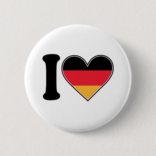 I Liebe Deutschland Button (Vorderseite)