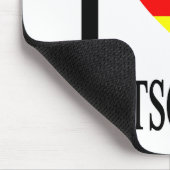 I Liebe Deutschland Deutsches Flaggenherz Mousepad (Ecke)