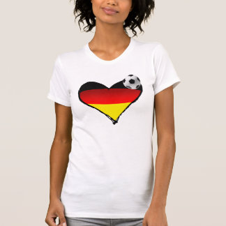 I Liebe-Deutschland-Fußball-Herz-Deutsch-Liebe T-Shirt