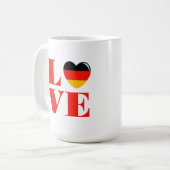 I Liebe Deutschland Kaffeetasse (Vorderseite Links)