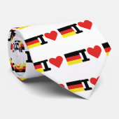 I Liebe Deutschland Krawatte (Gerollt)