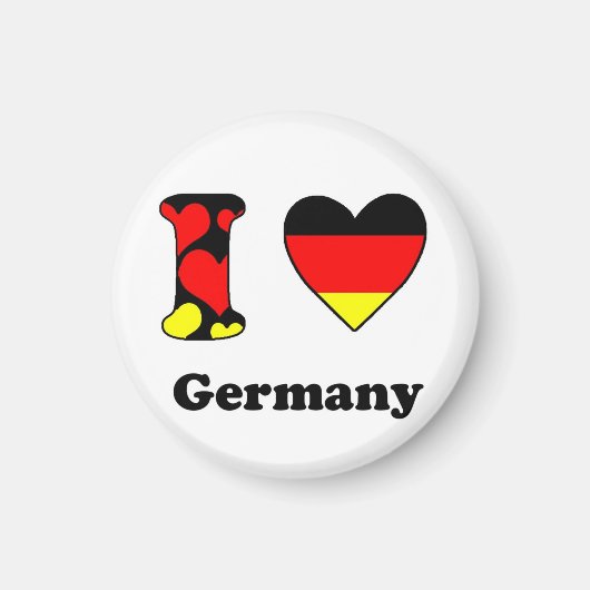 I Liebe Deutschland Magnet (Vorne)