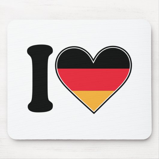 I Liebe Deutschland Mousepad (Vorne)