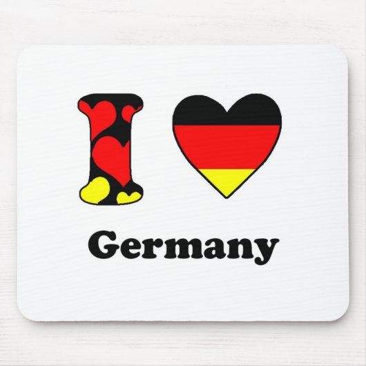 I Liebe Deutschland Mousepad (Vorne)