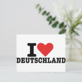 I Liebe Deutschland Postkarte (Stehend Vorderseite)