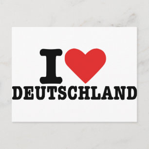 I Liebe Deutschland Postkarte