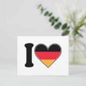 I Liebe Deutschland Postkarte (Stehend Vorderseite)