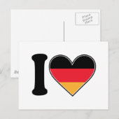 I Liebe Deutschland Postkarte (Vorne/Hinten)