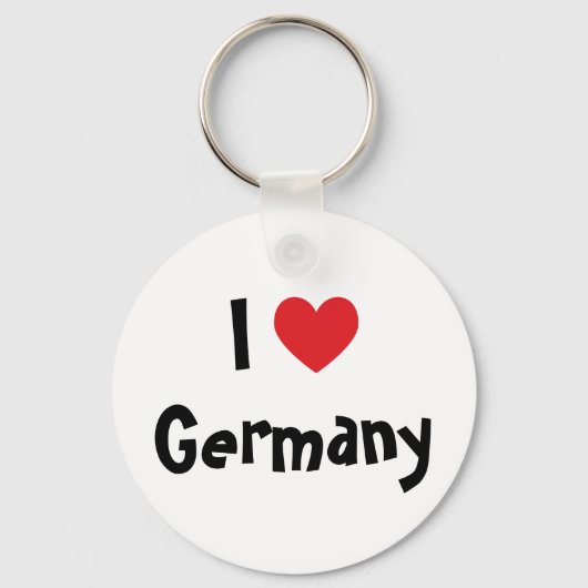 I Liebe Deutschland Schlüsselanhänger (Vorderseite)