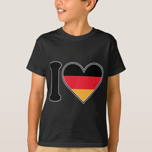 I Liebe Deutschland T-Shirt (Vorderseite)
