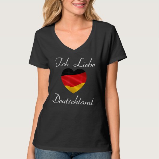 I Liebe Deutschland T-Shirt (Vorderseite)