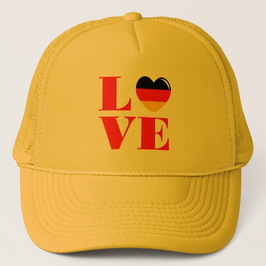 I Liebe Deutschland Truckerkappe (Vorderseite)