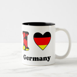 I Liebe Deutschland Zwei-Tonen-Kaffee-Tasse Zweifarbige Tasse