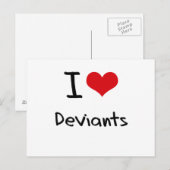 I Liebe Deviants Postkarte (Vorne/Hinten)