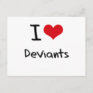 I Liebe Deviants Postkarte