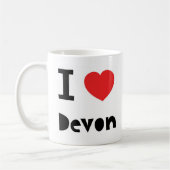 I Liebe Devon Kaffeetasse (Links)