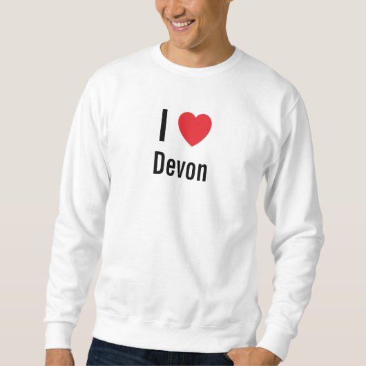 I Liebe Devon Sweatshirt (Vorderseite)