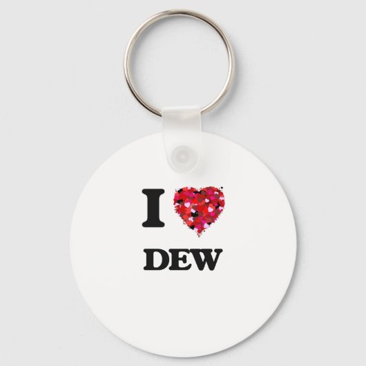 I Liebe Dew Schlüsselanhänger (Vorderseite)