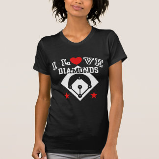 I Liebe Diamonds Baseball T-Shirt