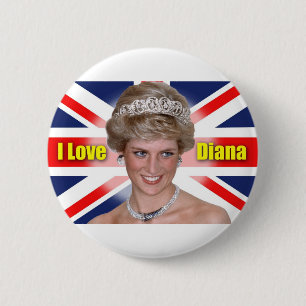 'I Liebe Diana' HRH Princess Diana Button