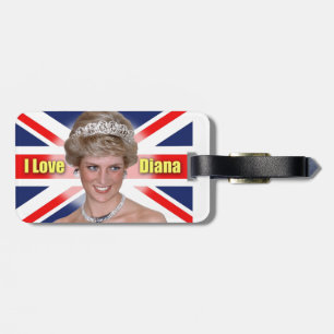 'I Liebe Diana' HRH Princess Diana Gepäckanhänger