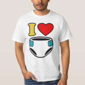 I LIEBE DIAPER T-Shirt (Vorderseite)
