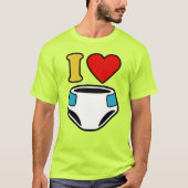 I LIEBE DIAPERS T - SHIRT (Vorderseite)