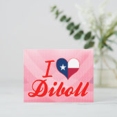 I Liebe Diboll, Texas Postkarte (Stehend Vorderseite)