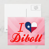 I Liebe Diboll, Texas Postkarte (Vorne/Hinten)