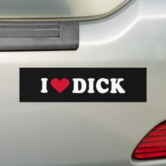 I LIEBE DICK AUTOAUFKLEBER (Auf Auto)
