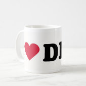 I LIEBE DICK KAFFEETASSE (Vorderseite Links)