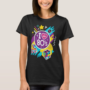 I Liebe Die 80er 80er Kleidung für Frauen und Männ T-Shirt