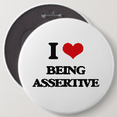 I Liebe, die anspruchsvoll ist Button (Vorne & Hinten)