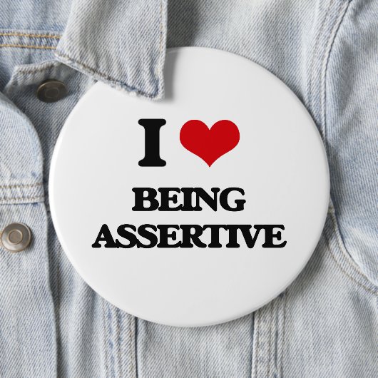 I Liebe, die anspruchsvoll ist Button (Beispiel)