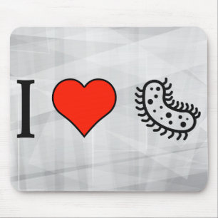 I Liebe, die Bakterien studiert Mousepad