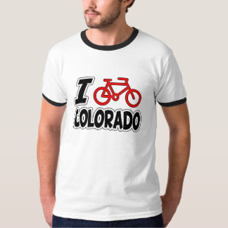 I Liebe, die Colorado radfährt T-Shirt