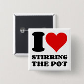 I. LIEBE, DIE DEN POT STARTET BUTTON (Vorne & Hinten)