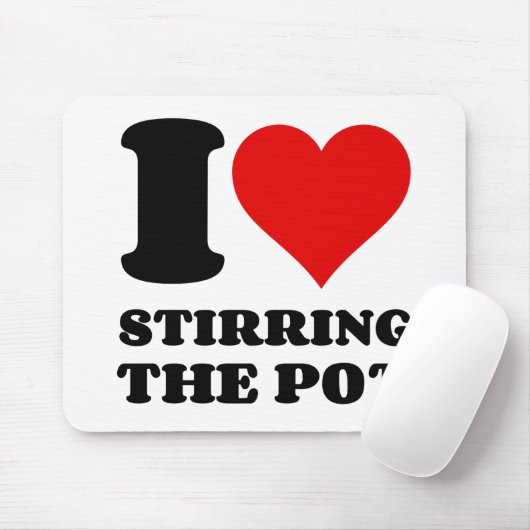 I. LIEBE, DIE DEN POT STARTET MOUSEPAD (Mit Mouse)
