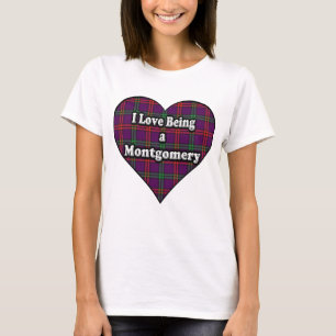 I Liebe, die ein Montgomery-Clan-MontgomeryTartan T-Shirt