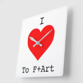 I LIEBE Die F+Art Square Uhr am F+Art Café (Winkel)