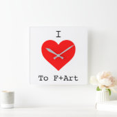I LIEBE Die F+Art Square Uhr am F+Art Café (Zuhause)