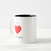 I LIEBE Die F+Art Tasse des F+Art Cafés (Vorderseite Links)