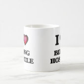 I Liebe, die feindlich ist Kaffeetasse (Mittel)