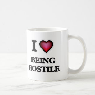 I Liebe, die feindlich ist Kaffeetasse
