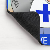 I LIEBE, DIE FINNISCHES MOUSEPADS IST (Ecke)