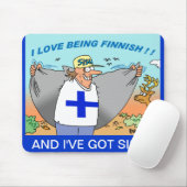 I LIEBE, DIE FINNISCHES MOUSEPADS IST (Mit Mouse)