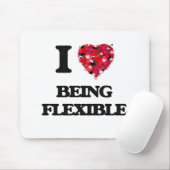I Liebe, die flexibel ist Mousepad (Mit Mouse)
