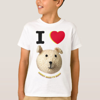 I Liebe die gestrickte Charakter-T - Shirt JUGEND