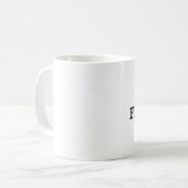 I Liebe, die heraus ausflippt Kaffeetasse (Vorderseite Links)